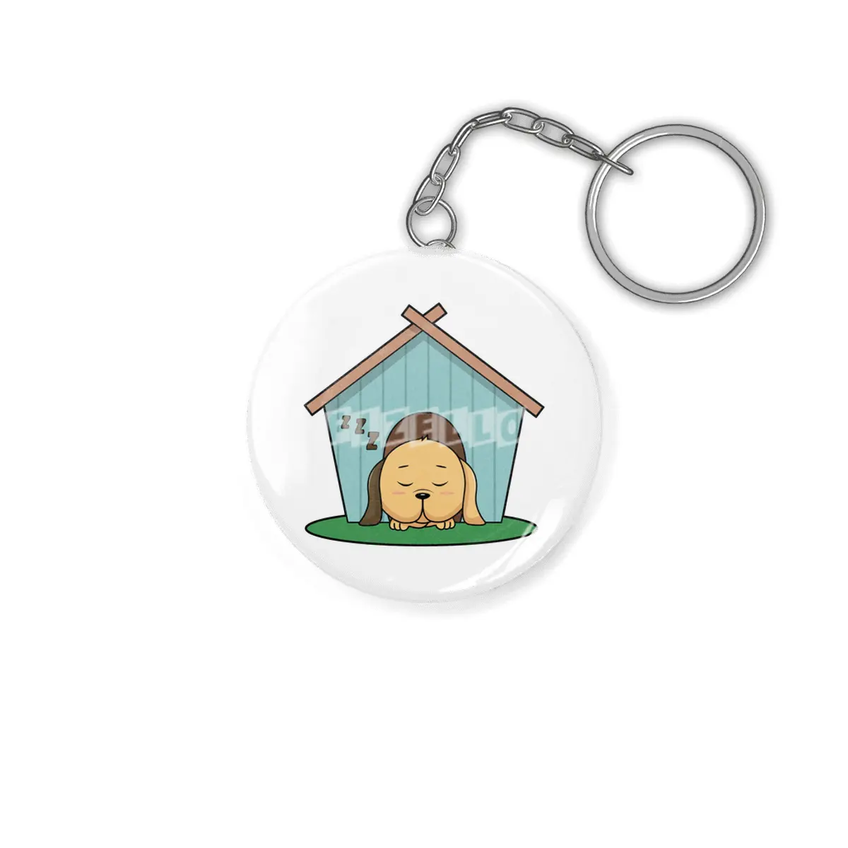 Dog in Dog house Anahtarlık