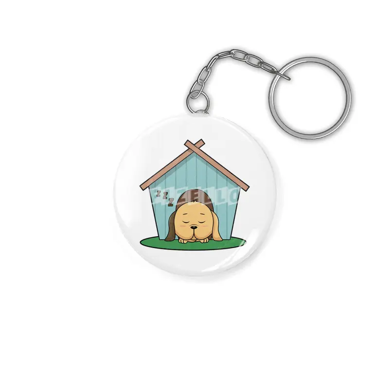 Dog in Dog house Anahtarlık