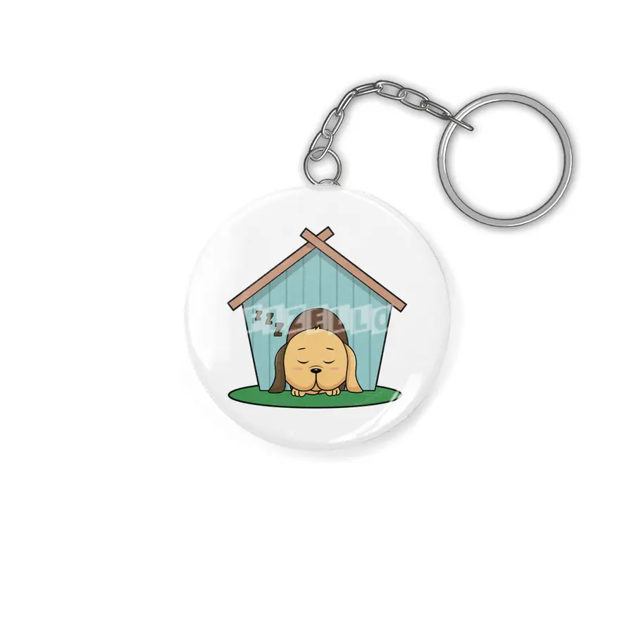 Dog in Dog house Anahtarlık