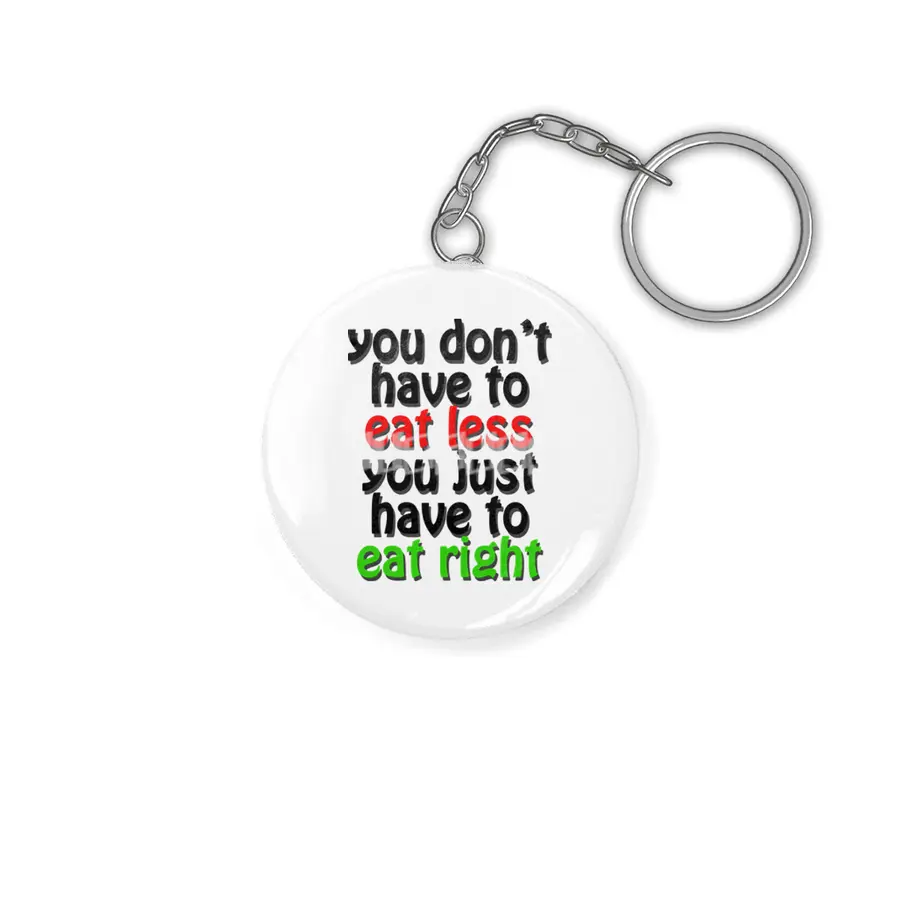 eat right Anahtarlık
