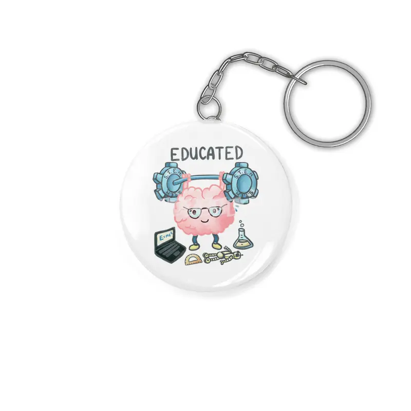 Brain + STEM = Educated Anahtarlık