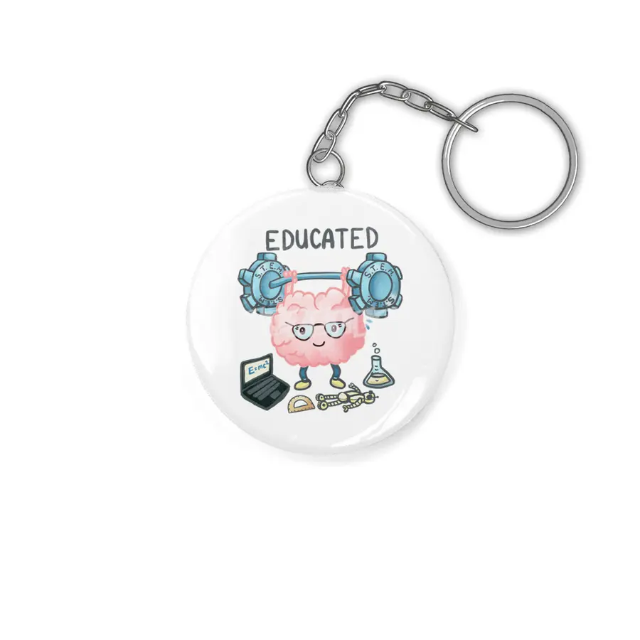 Brain + STEM = Educated Anahtarlık