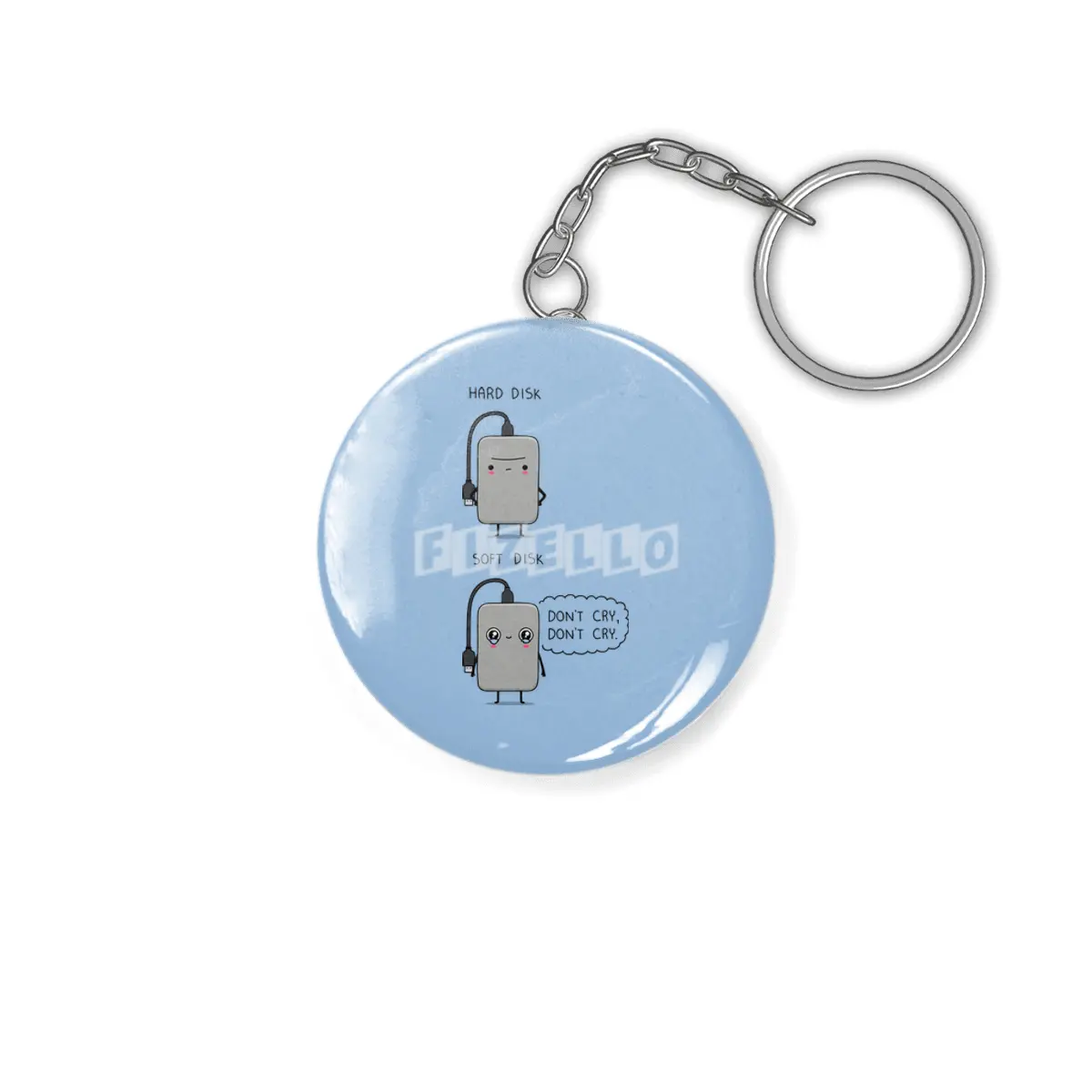 Hard disk & soft disk Anahtarlık