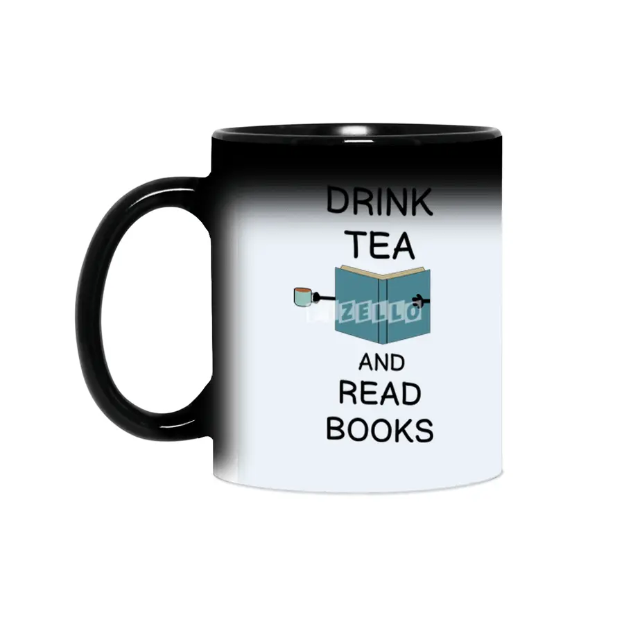 DRINK TEA AND READ BOOKS GIFT FOR READERS Sihirli Kupa