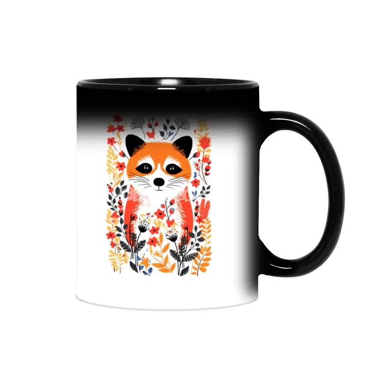 Autumn Red Panda Sihirli Kupa