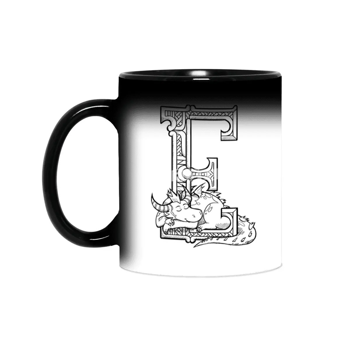 E Dragon Alphabet Sihirli Kupa