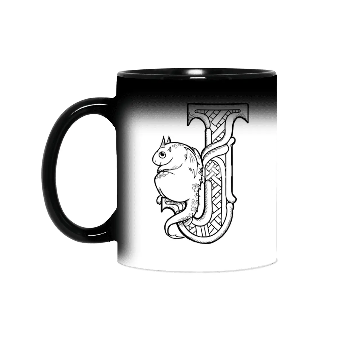 J Dragon Alphabet Sihirli Kupa