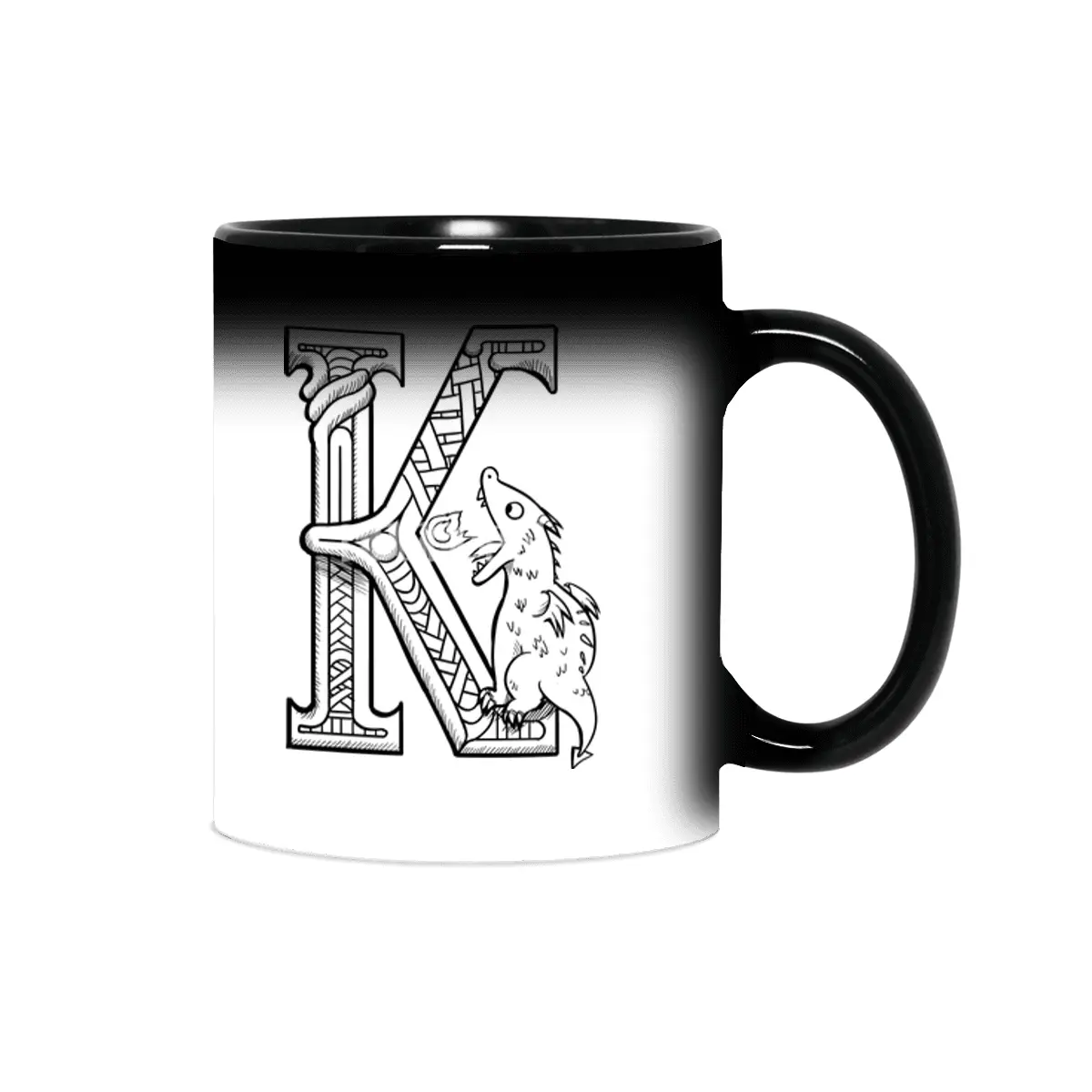 K Dragon Alphabet Sihirli Kupa