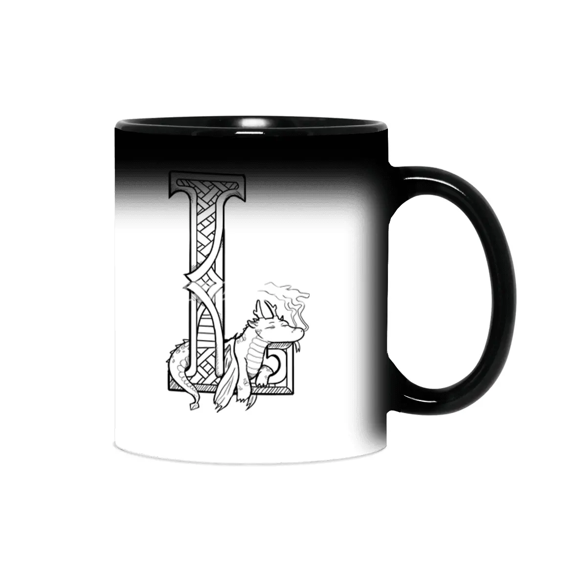 L Dragon Alphabet Sihirli Kupa