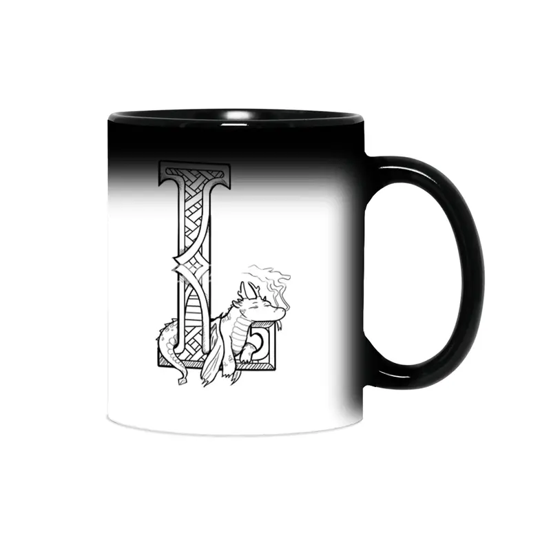 L Dragon Alphabet Sihirli Kupa
