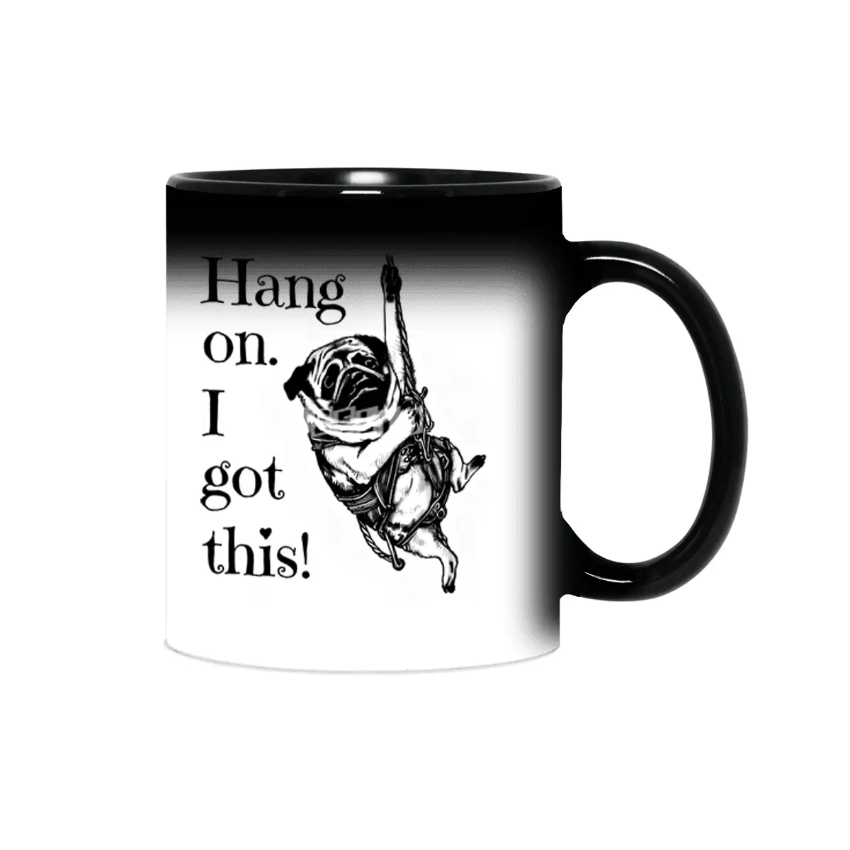 Hang on. I got this! Pug Rock Climbing Sihirli Kupa