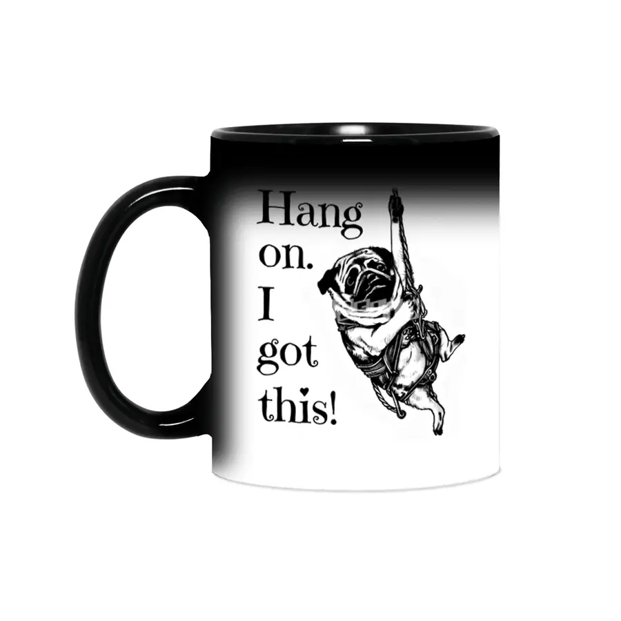 Hang on. I got this! Pug Rock Climbing Sihirli Kupa