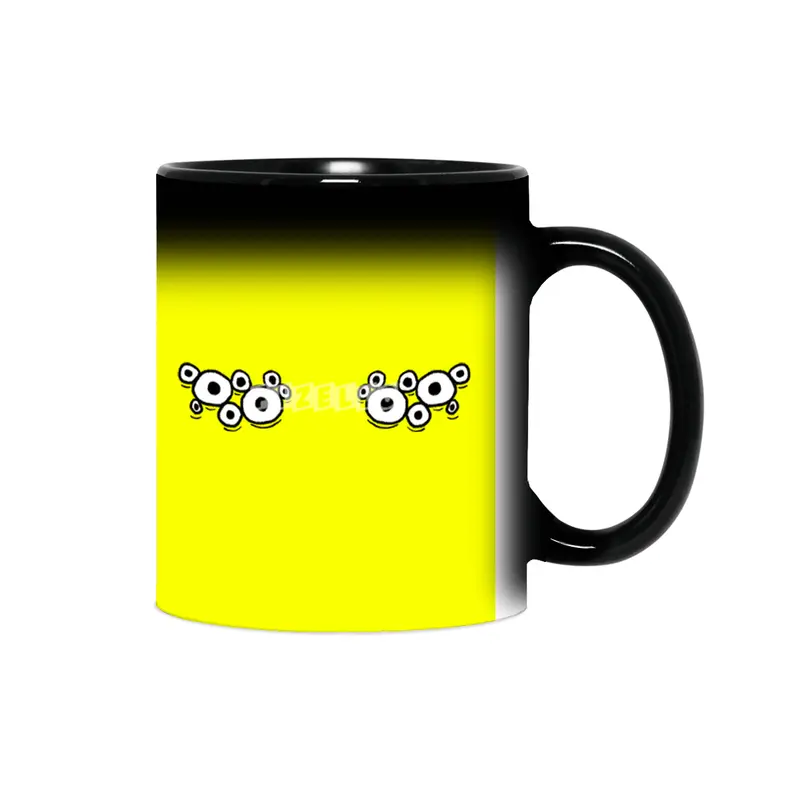 Cartoon Eyes - Spider Monster Face Sihirli Kupa
