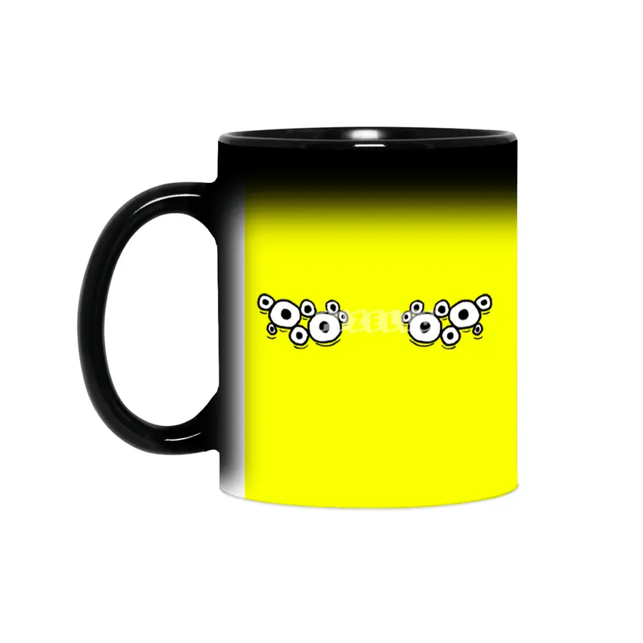 Cartoon Eyes - Spider Monster Face Sihirli Kupa
