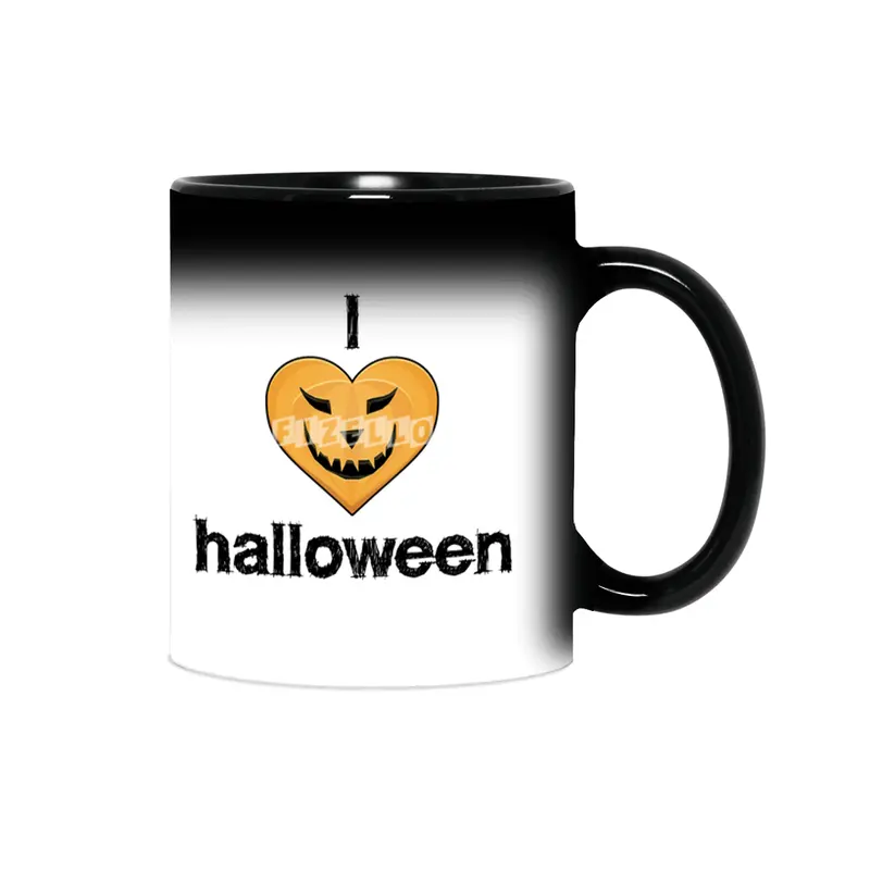 I Love Halloween Sihirli Kupa