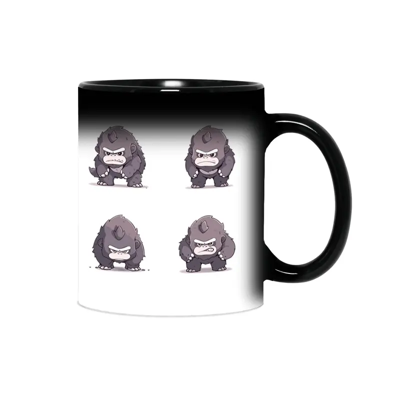 Cute Angry Gorilla Sihirli Kupa