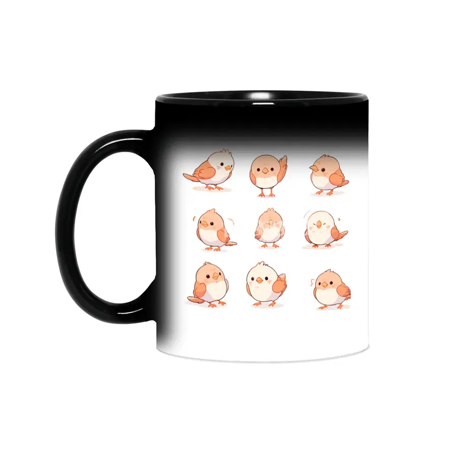 Cute Bird Sihirli Kupa