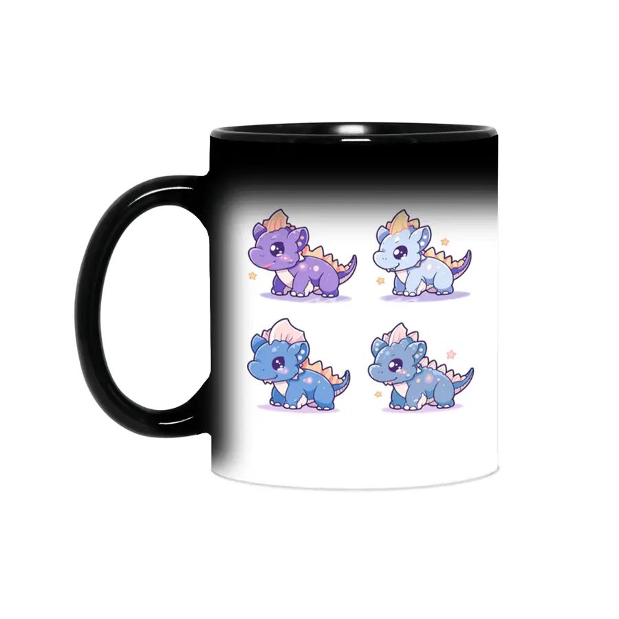 Cute Dinosaurs Sihirli Kupa