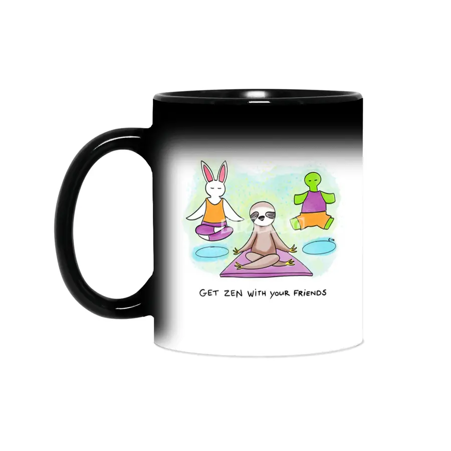Bunny Daze Yoga - Get Zen With Your Friends Sihirli Kupa