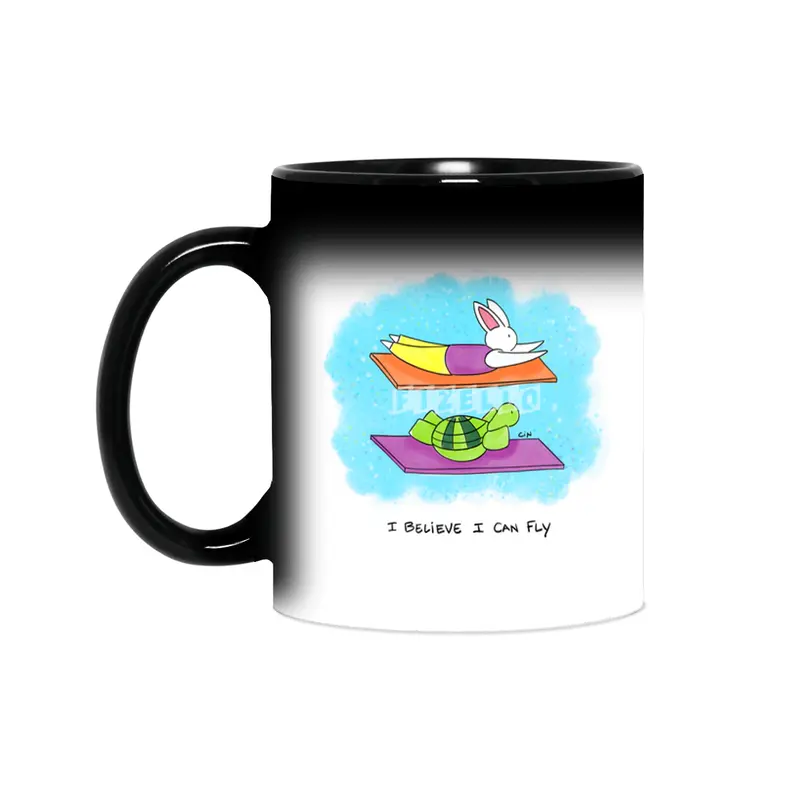 Bunny Daze Yoga - I Believe I Can Fly Sihirli Kupa