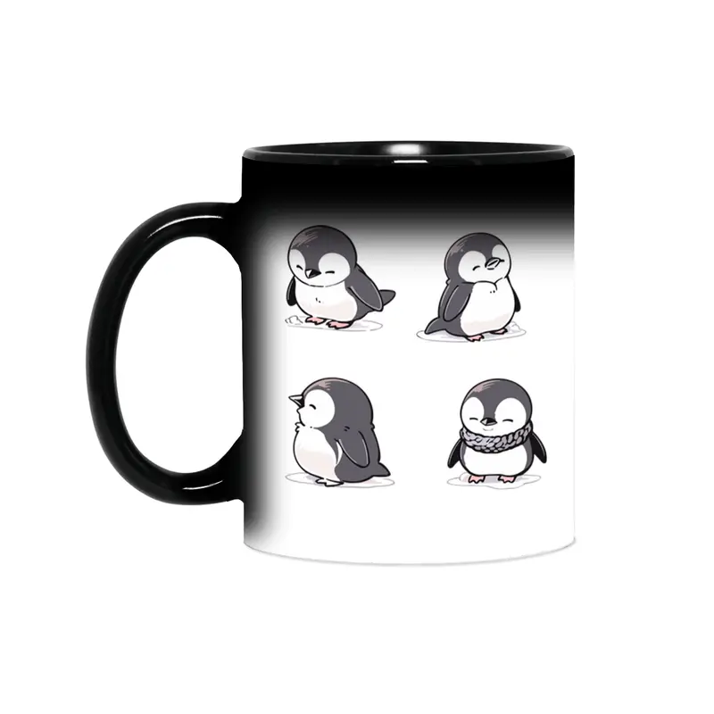 Cute Penguin Sihirli Kupa