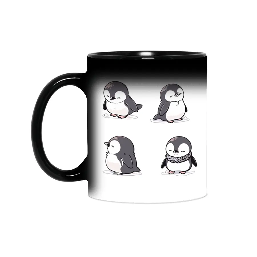 Cute Penguin Sihirli Kupa