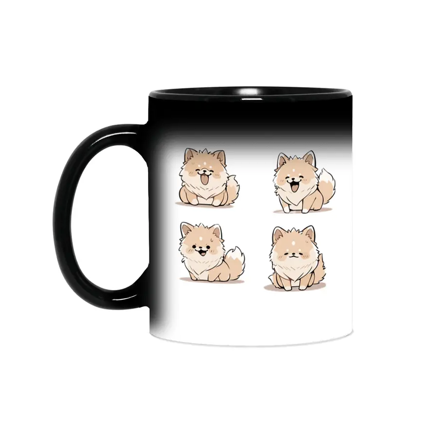 Cute Pomeranian Dog Sihirli Kupa