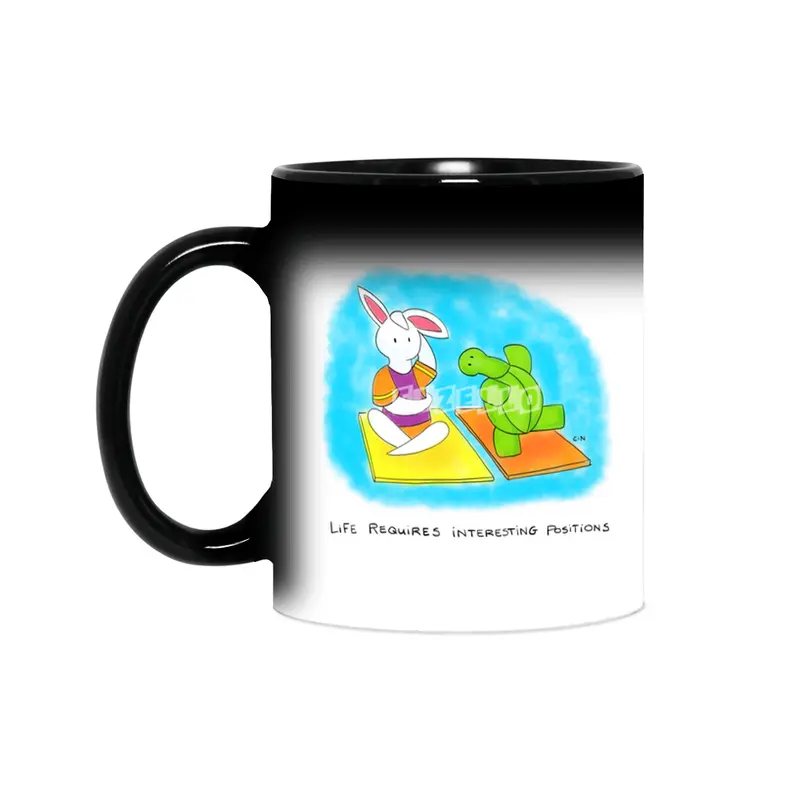 Bunny Daze Yoga - Life Requires Interesting Positions Sihirli Kupa