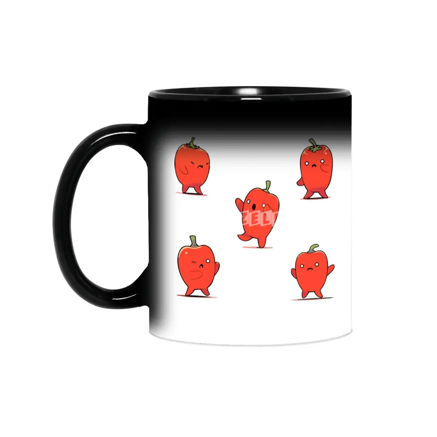 Cute Red Pepper Sihirli Kupa