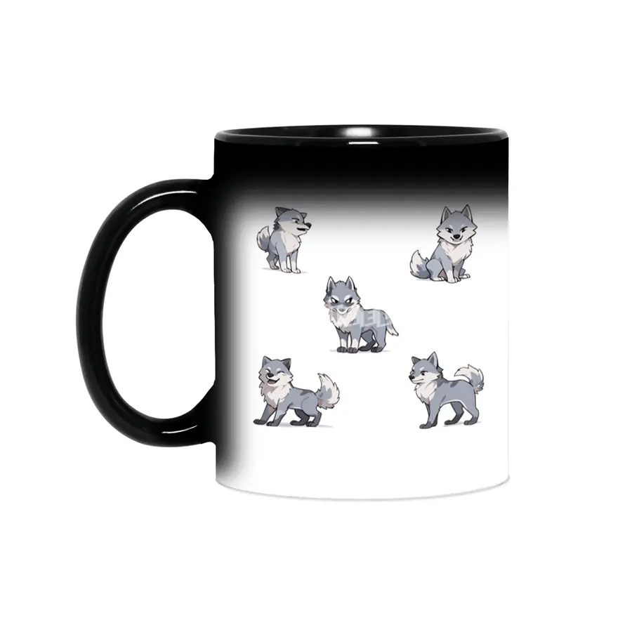 Cute Wolf Sihirli Kupa