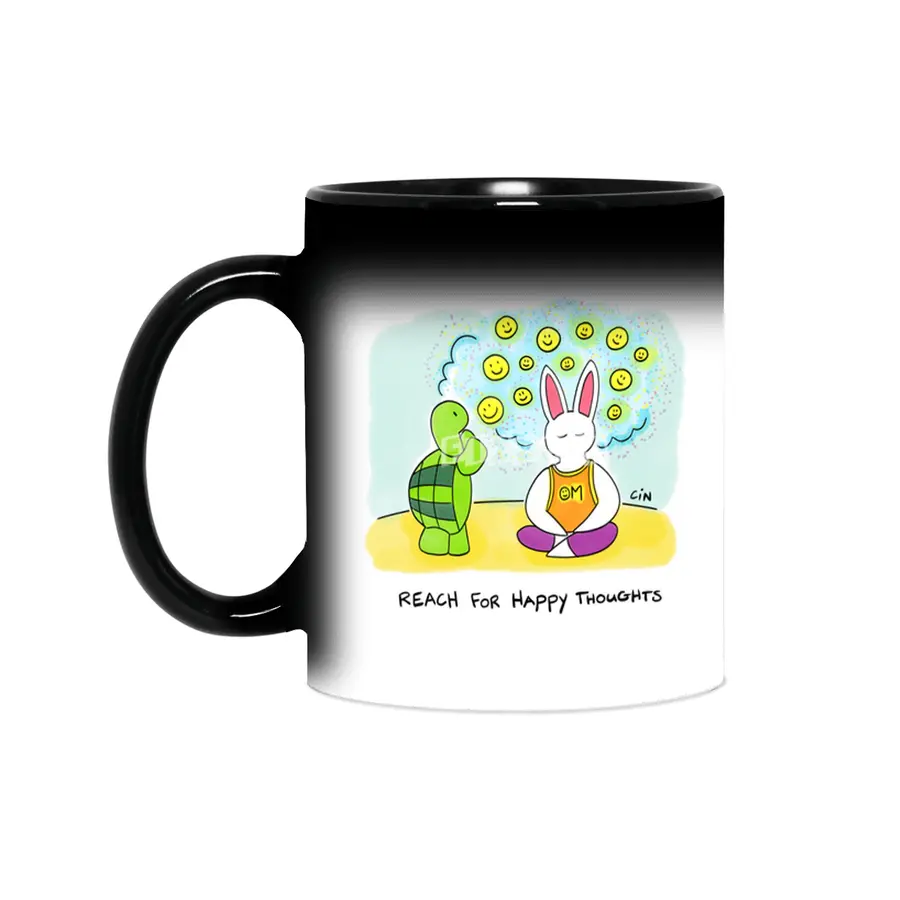 Bunny Daze Yoga - Reach For Happy Thoughts Sihirli Kupa
