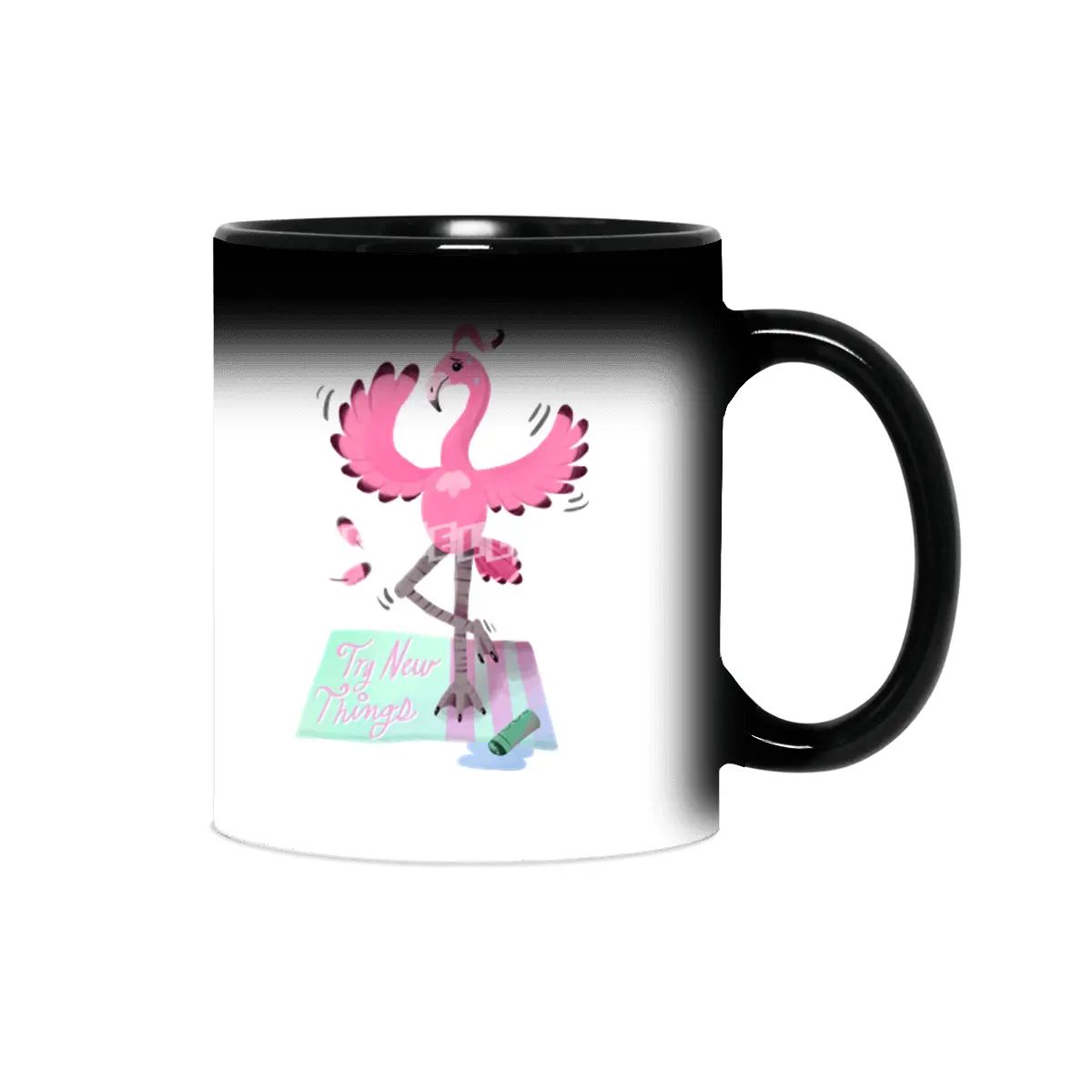 Try New Things with Yoga Flamingo in digital Sihirli Kupa