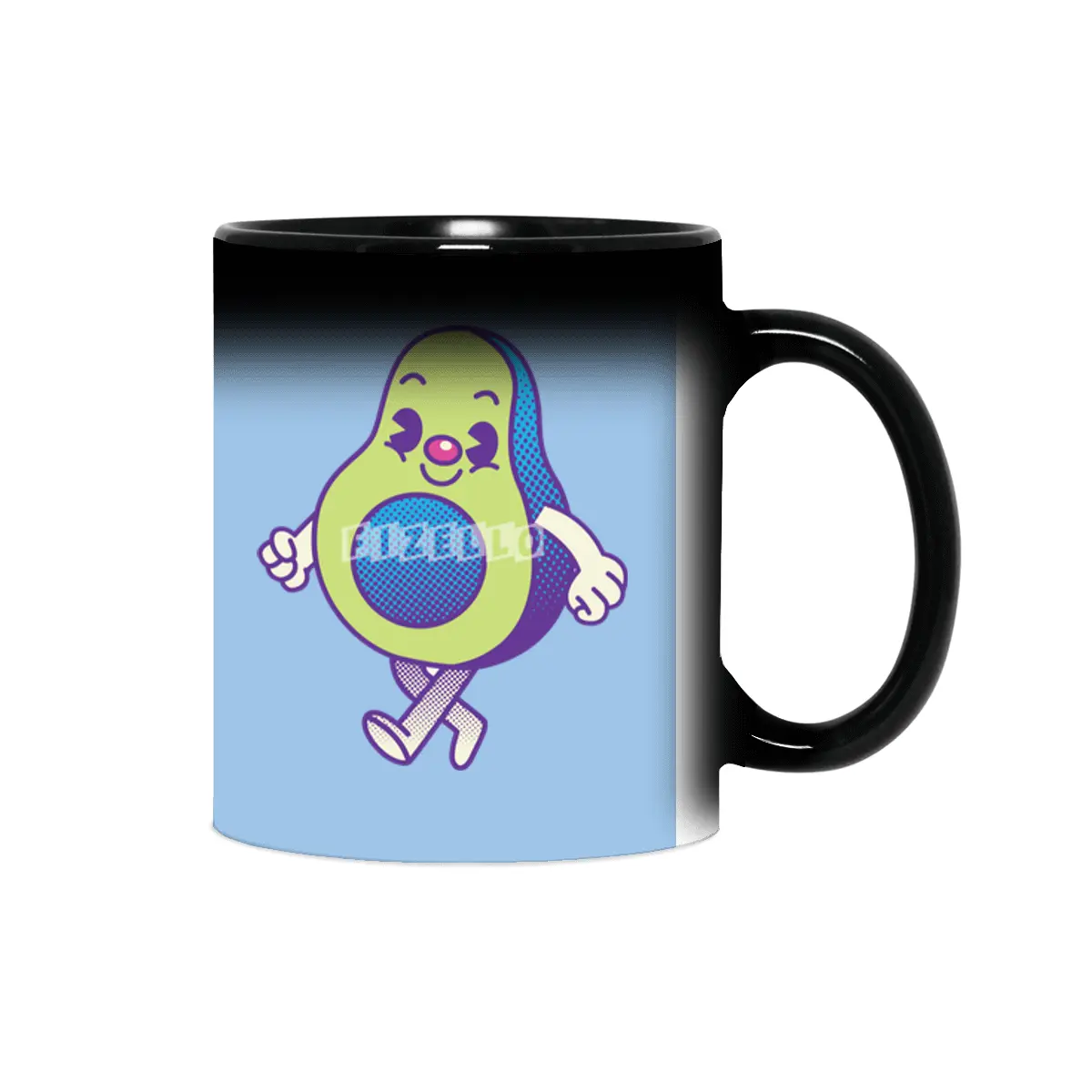 Cute Retro Avocado Sihirli Kupa