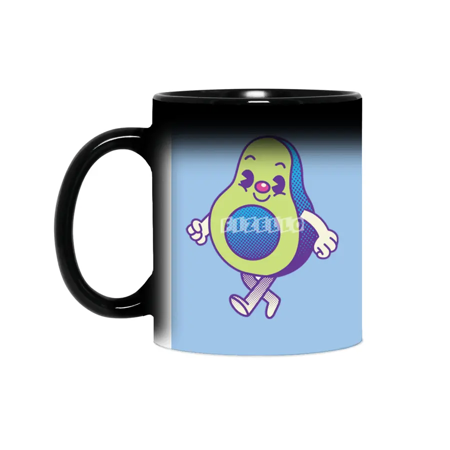 Cute Retro Avocado Sihirli Kupa