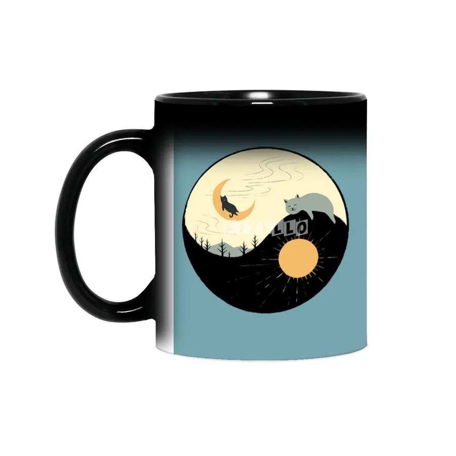 Kitty 5 day night moon & sun Sihirli Kupa