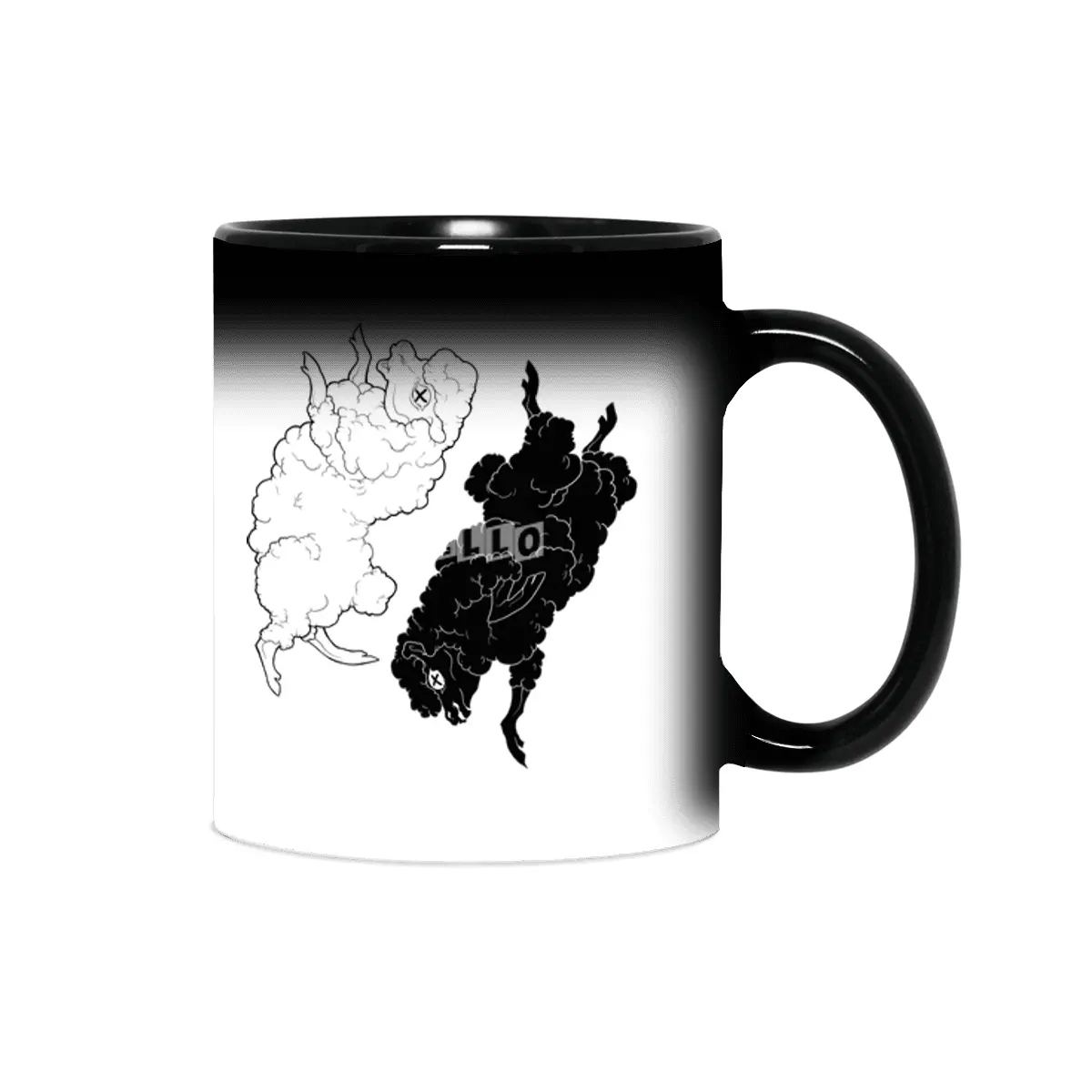 Yin Yang Sheep Sihirli Kupa