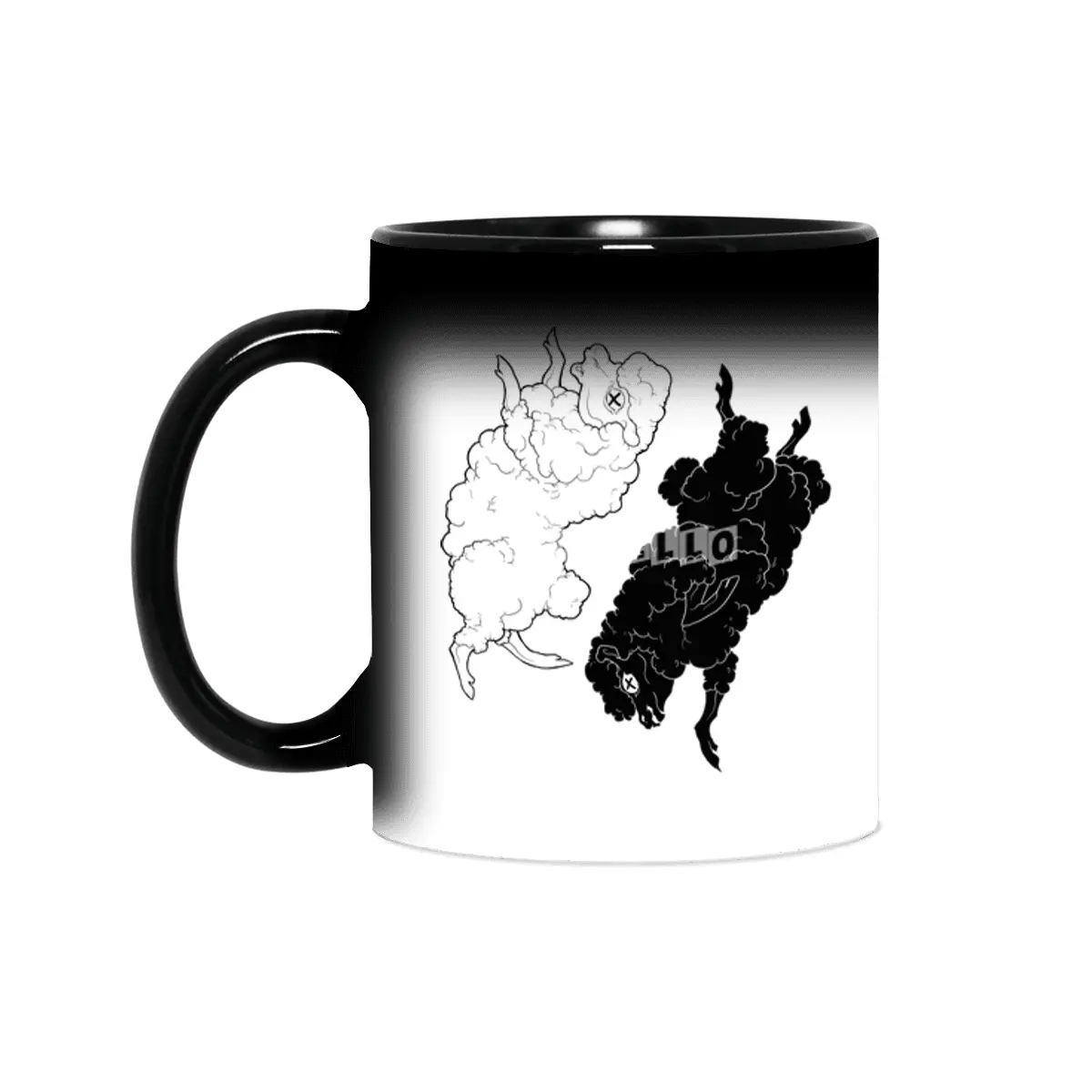 Yin Yang Sheep Sihirli Kupa