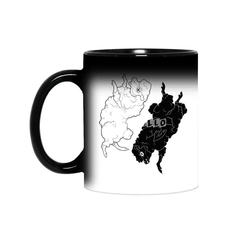 Yin Yang Sheep Sihirli Kupa