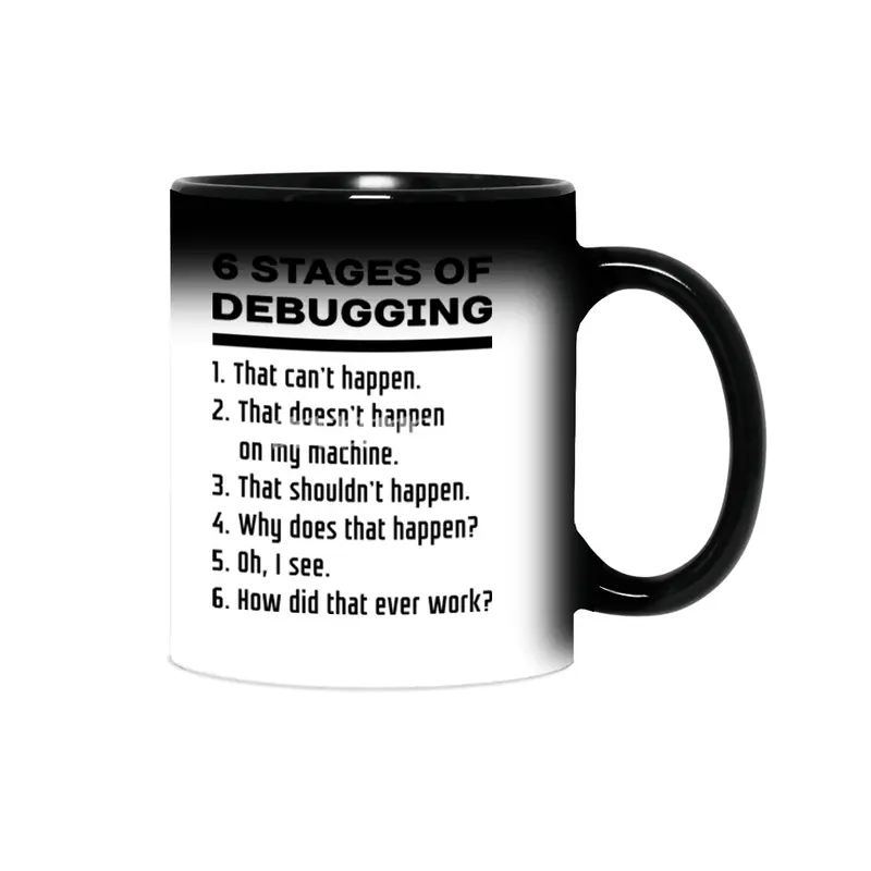 Six Stages of Debugging: Black on White Design for Programmers Sihirli Kupa