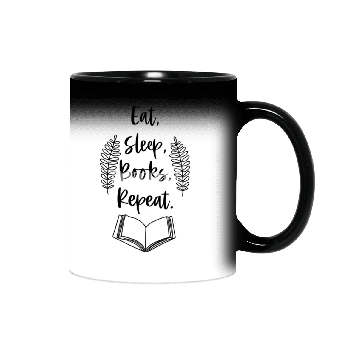Eat Sleep Books Repeat - Book Reader Quotes Sihirli Kupa