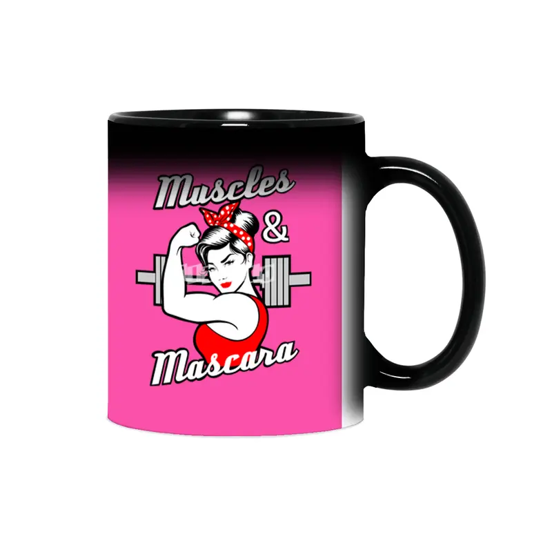 Barbell Girl Strong and Girly Sihirli Kupa