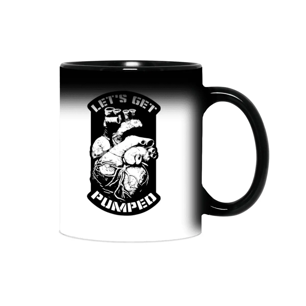 Gothic Halloween Anatomical Heart Cardiology Gym Workout Sihirli Kupa