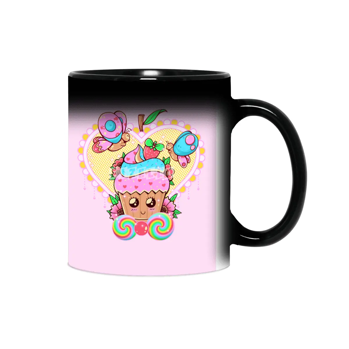 Kawaii Cupcake Sihirli Kupa