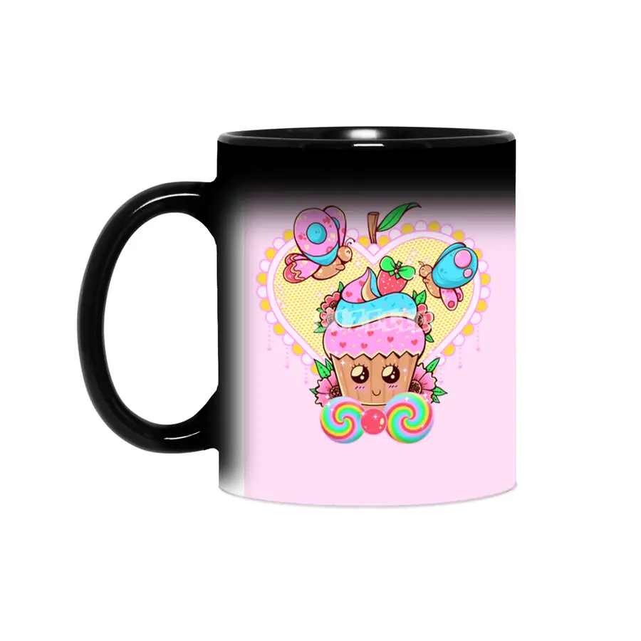 Kawaii Cupcake Sihirli Kupa