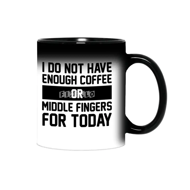 Coffee & Middle Fingers Sihirli Kupa