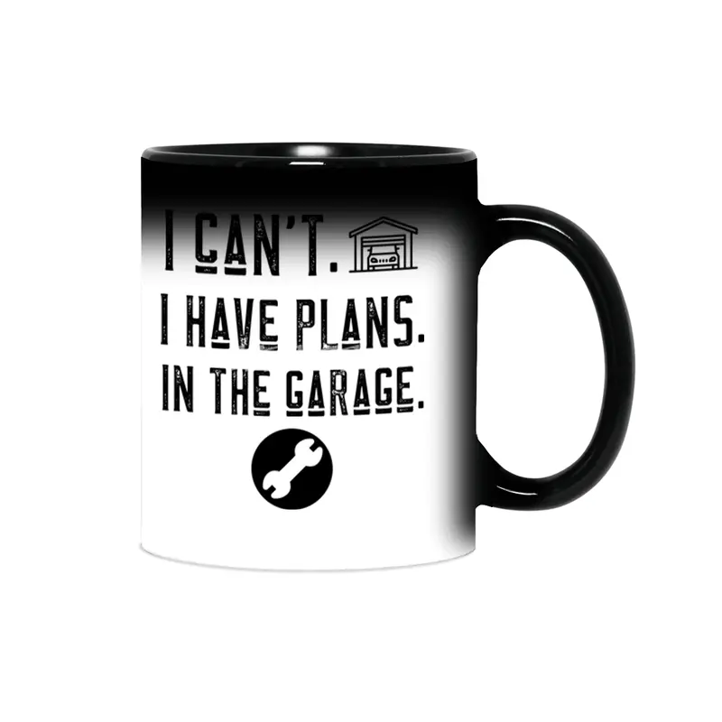 I can't i have plans in the garage t-shirts Sihirli Kupa