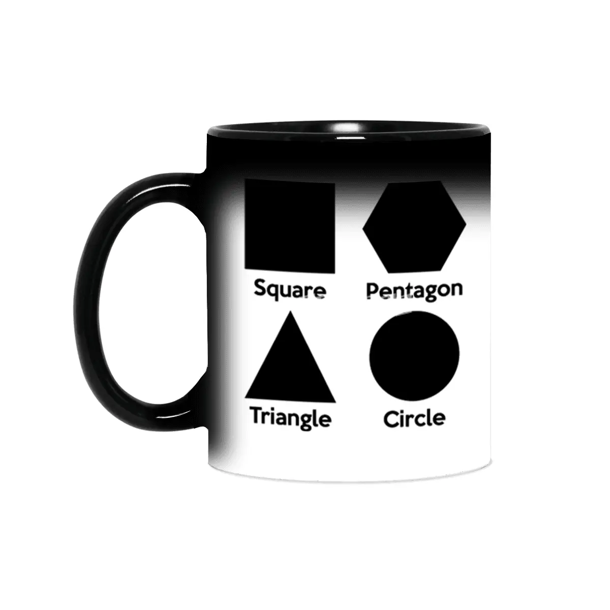 Basic Shapes (Square, Triangle, Circle, Pentagon) Sihirli Kupa