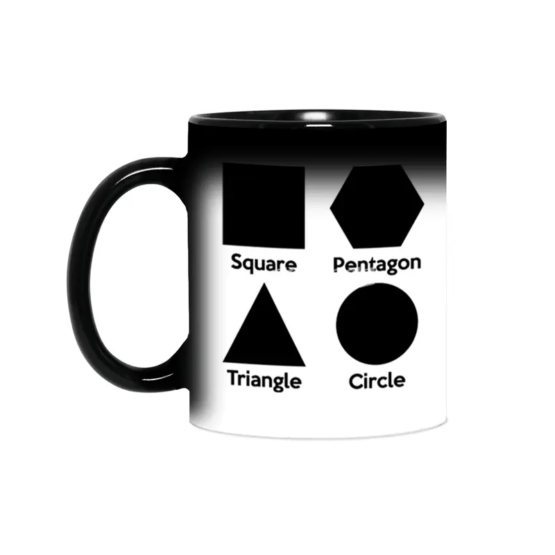 Basic Shapes (Square, Triangle, Circle, Pentagon) Sihirli Kupa