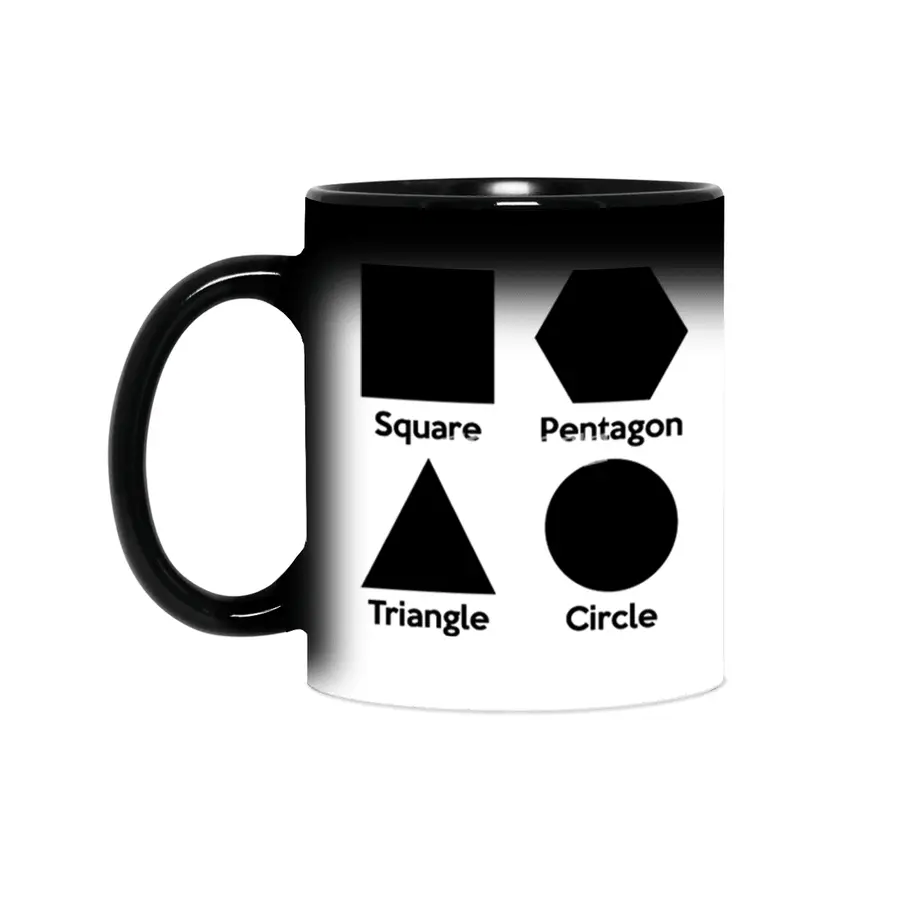 Basic Shapes (Square, Triangle, Circle, Pentagon) Sihirli Kupa