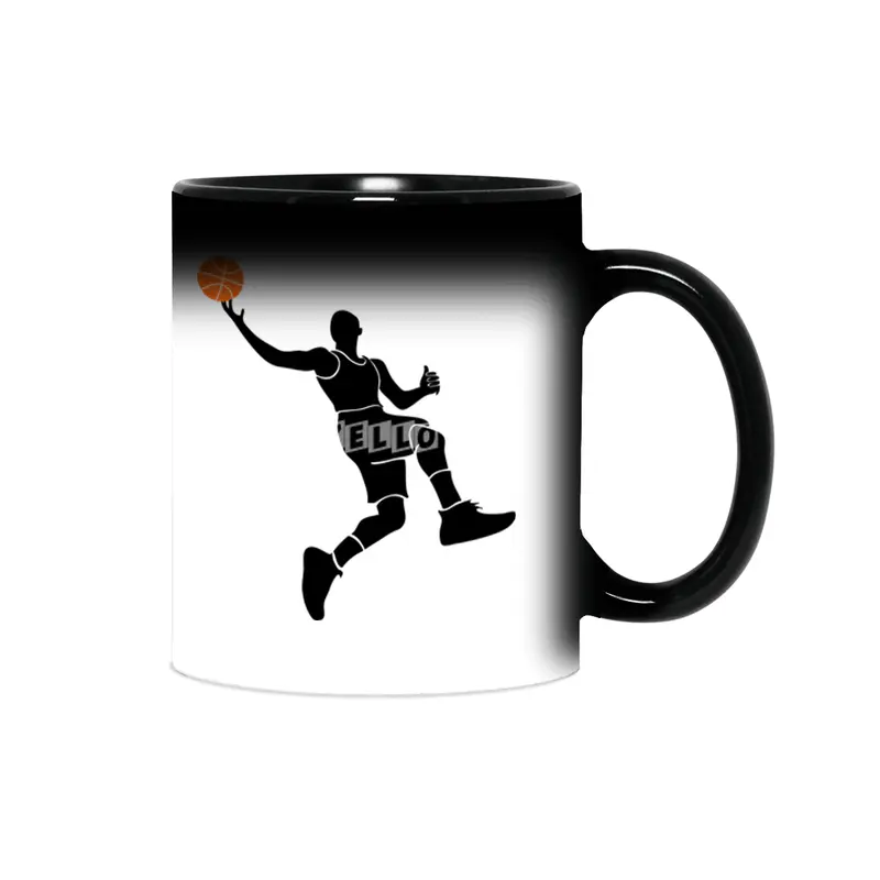 Basketball Player Silhouette Sihirli Kupa